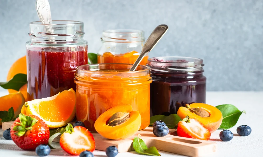 Diverse soorten jam
